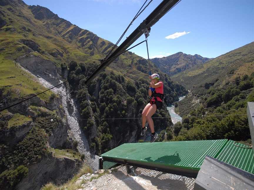 Shotover Canyon Swing, Queenstown, New Zealand