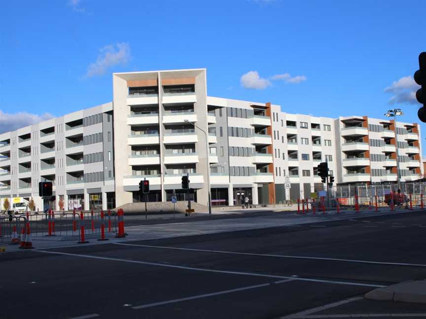 Light rail construction on Flemington Road, Harrison, Canberra.jpg