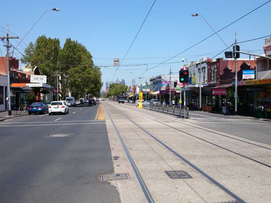 Scotchmer Street tram stop on Nicholson Street.jpg