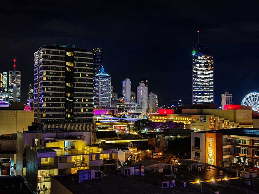 Night view of South Brisbane