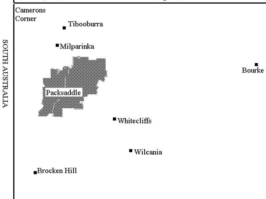 Packsaddle, Towns in Packsaddle