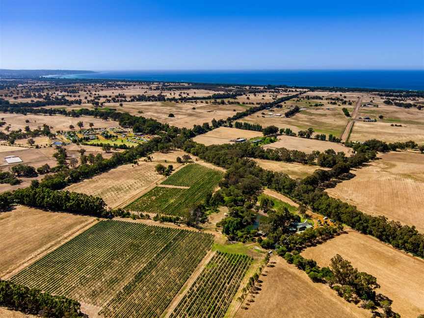 Aerial View of Lentedal Vineyard Estate