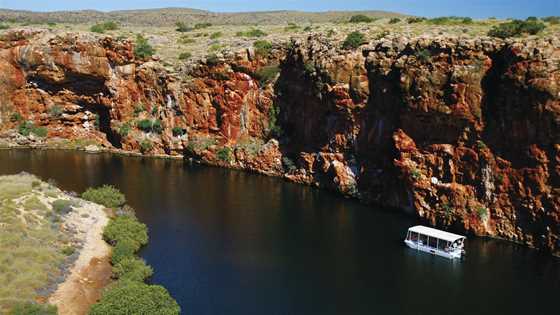 Boat cruise on Yardie Creek, Cape Range National Park.